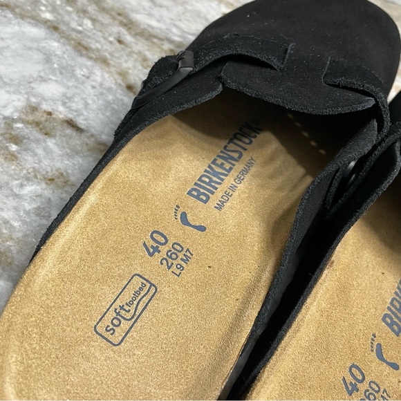 NEW BIRKENSTOCK Boston Suede Soft Footbed Clogs Women’s 9 Men’s 7 - Picture 7 of 10